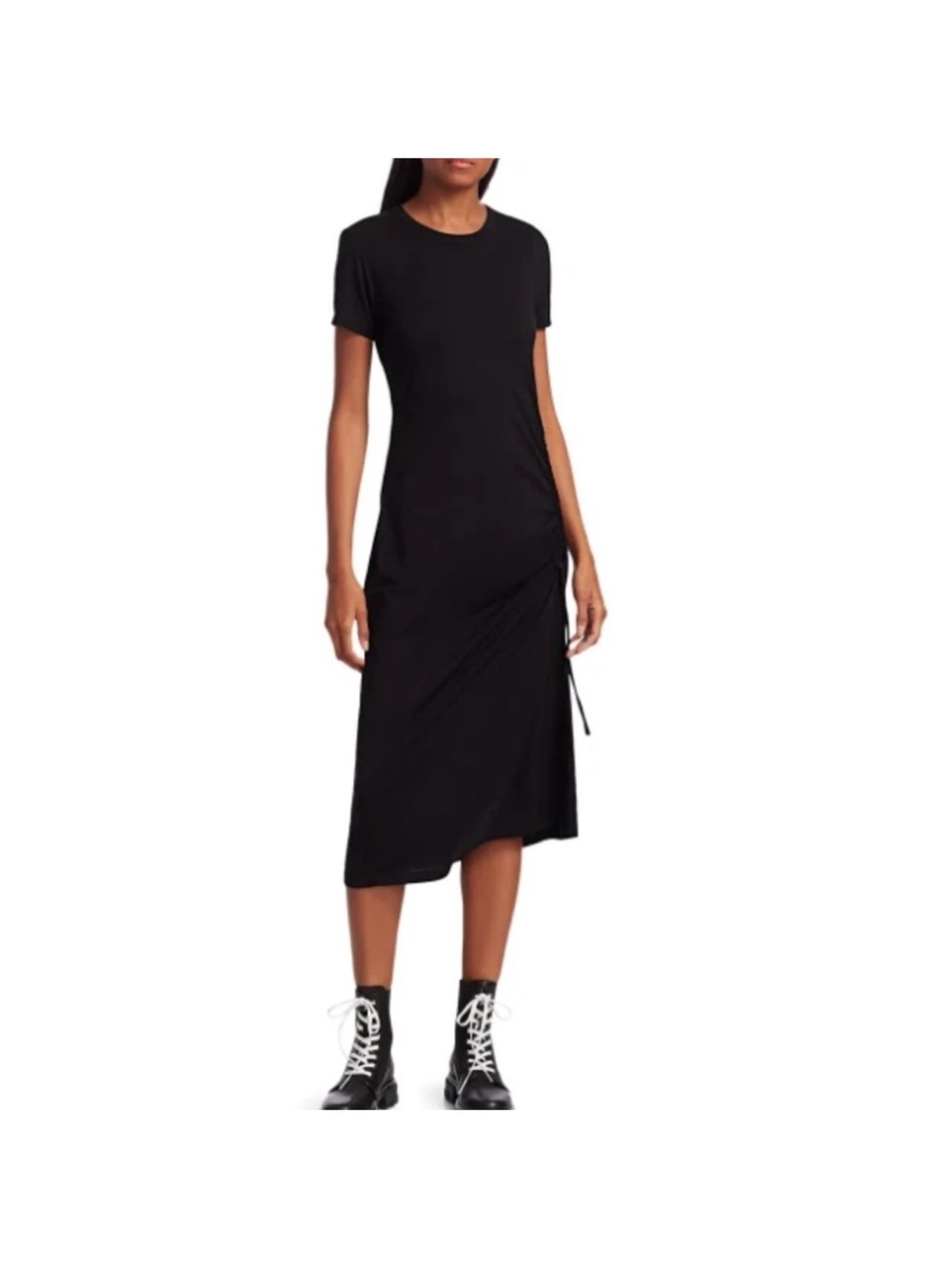 Rag & Bone Ina Ruched Midi T-Shirt Dress